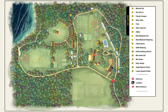 make property map, plat map, site plan, landscape design, and rendering
