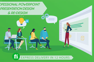 design and redesign modern powerpoint presentation professionally