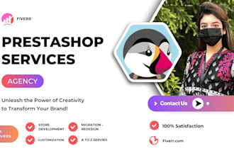develop unique user friendly prestashop ecommerce store