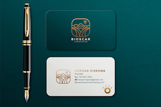 simple minimal business card and minimalist logo maker