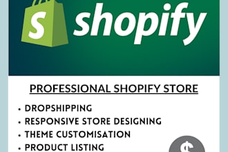 be a shopify virtual assistant or setup shopify website or pod dropshipping