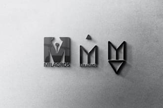 create trendy typography logo design