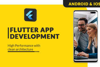 create stunning ios android mobile application in flutter