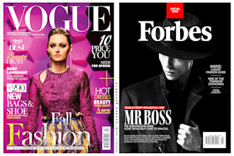 create fashion magazine cover design of all kinds