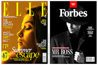 create fashion magazine cover design of all kinds