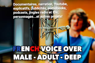 provide french voice over services for your project