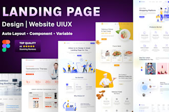 do figma landing page design, figma website design, website ui ux
