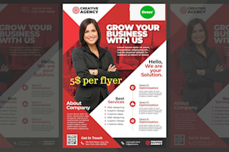 design stylish flyer and small poster