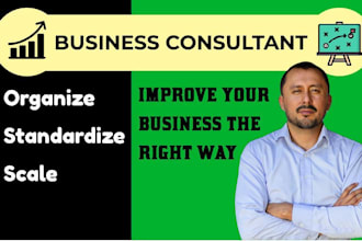 be your business consultant, coach for improvement