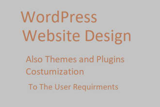 create responsive wordpress website design, ecommerce web with SEO optimization