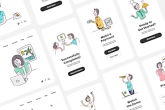 create onboarding splash or empty state illustration