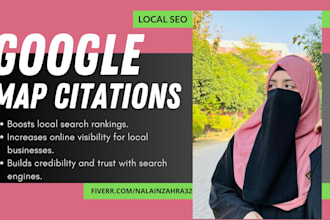 create 5000 google maps for citation for local SEO for g0ogle ranking