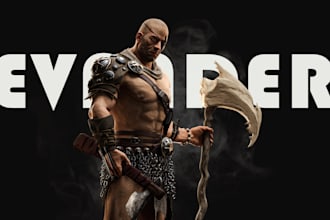 sculpt high quality 3d model and 3d character for 3d printing