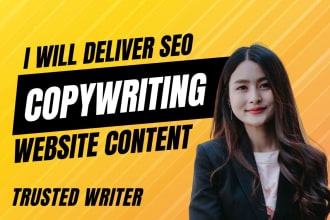 do website copywriting, content writing, or SEO copywriting