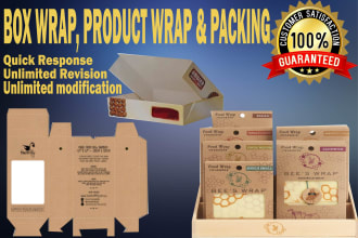 design creative outstanding box wrap, product wrap, label and packaging design