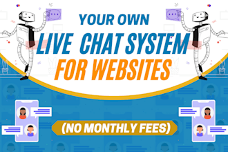 setup a livechat system on your website without third party