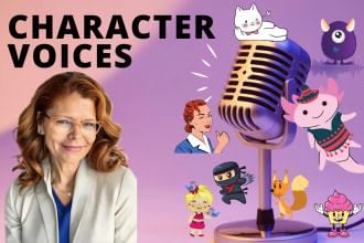 deliver american female character voiceover