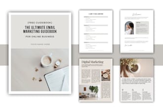 design workbook, ebook, lead magnet and pdf in canva