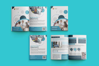 create professional bifold, company profile, business proposal, trifold design