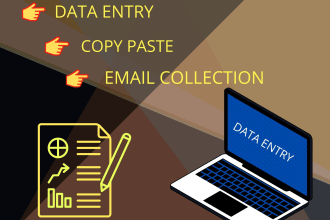 do email collection, data entry, data mining