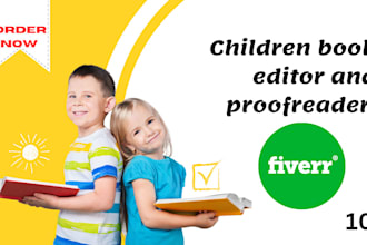be your children book editor and proofreader