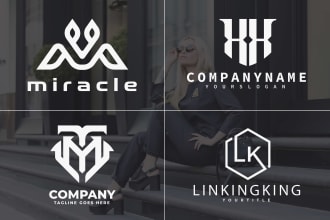 do monogram, trendy urban apparel clothing brand logo design