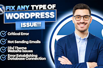 fix wordpress issues, wordpress bug fix, fix wordpress errors, woocommerce fix