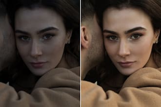 retouch portrait and headshot photography