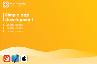 develop a simple IOS mobile application and design or improve  uxui