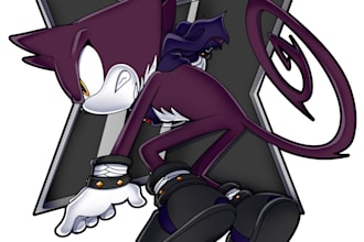 draw your sonic character in my style