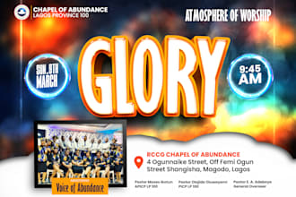 create an impeccable church flyer or event flyer design