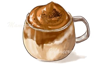 drawing food and drink with digital painting