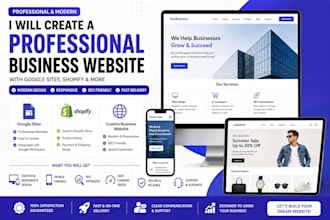 create a professional business website with google sites website builder shopify