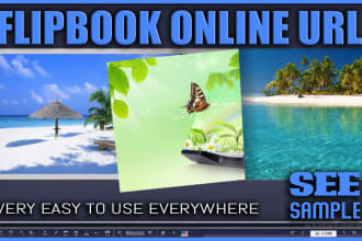 make PDF magazine book ebook, flip book to digital flipbook online live URL link
