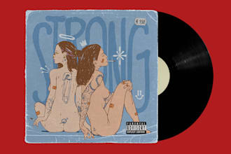 create an illustration for the cover of your music album