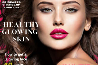 make magazine cover,flyer cover and magazine layout