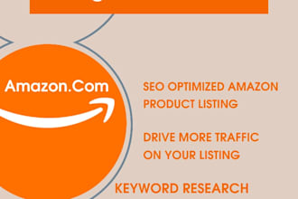 do product keyword search and optimize amazon product listing