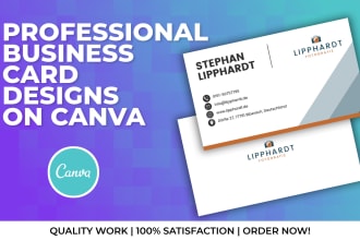 design professional and minimalist business cards on canva