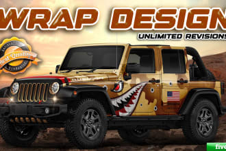 make awesome car wrap vehicle wrap design for any vehicle