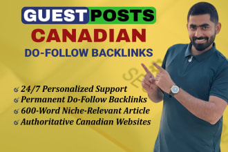 build canadian do follow backlinks via guest posting