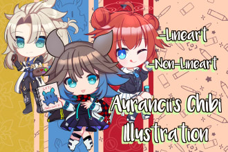 draw you cute chibis character