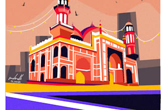 design vector illustrations of architectures