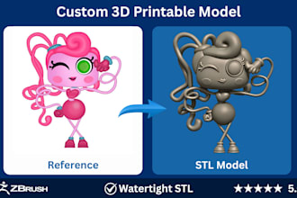 create custom 3d printable models, stl files for fdm and resin printing