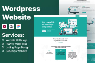 create clean and modern wordpress website