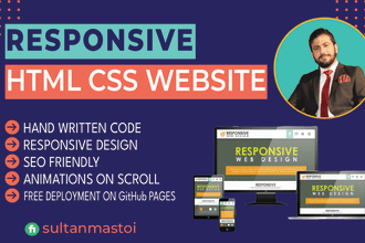 create a responsive website with free github hosting