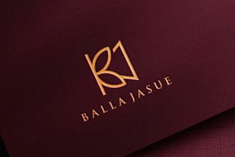 create luxury modern minimalist monogram and text initial letter logo design