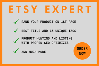 rank etsy listing shop title tag description content and SEO