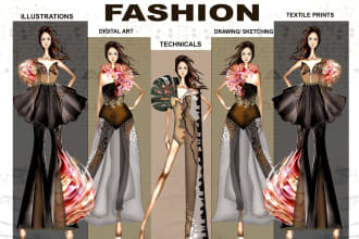 design entire fashion collection and clothing logo