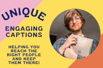write unique, engaging captions for your social media posts