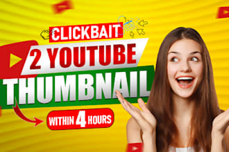 design a super clickbait youtube thumbnail in 4 hours